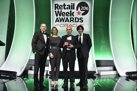 Amazon UK director Ajay Kavan collected the etailer's Heidrick & Struggles International Retailer of the Year gong